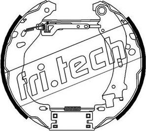 Fri.Tech. 16470 - Комплект тормозных колодок, барабанные autospares.lv