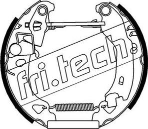 Fri.Tech. 16099 - Комплект тормозных колодок, барабанные autospares.lv