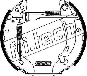 Fri.Tech. 16095 - Комплект тормозных колодок, барабанные autospares.lv