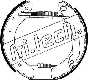 Fri.Tech. 16093 - Комплект тормозных колодок, барабанные autospares.lv