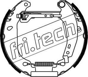 Fri.Tech. 16054 - Комплект тормозных колодок, барабанные autospares.lv