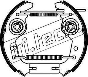 Fri.Tech. 16004 - Комплект тормозных колодок, барабанные autospares.lv