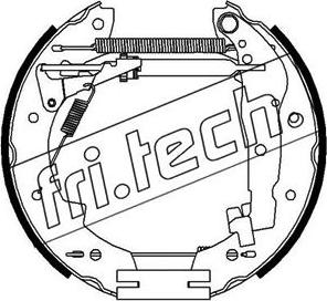 Fri.Tech. 16031 - Комплект тормозных колодок, барабанные autospares.lv