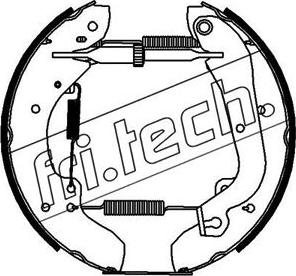 Fri.Tech. 16199 - Комплект тормозных колодок, барабанные autospares.lv