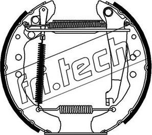 Fri.Tech. 16140 - Комплект тормозных колодок, барабанные autospares.lv