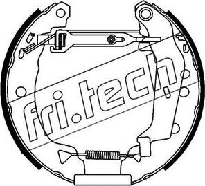 Fri.Tech. 16150 - Комплект тормозных колодок, барабанные autospares.lv