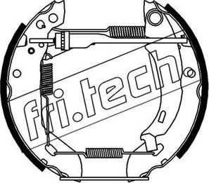 Fri.Tech. 16168 - Комплект тормозных колодок, барабанные autospares.lv