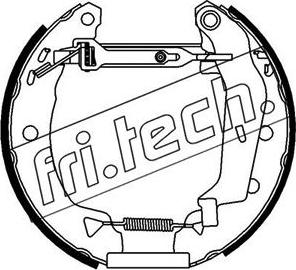 Fri.Tech. 16101 - Комплект тормозных колодок, барабанные autospares.lv