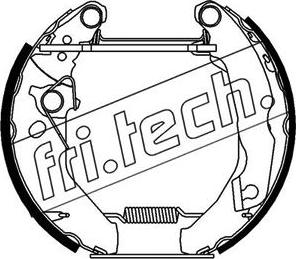 Fri.Tech. 16136 - Комплект тормозных колодок, барабанные autospares.lv