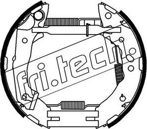 Fri.Tech. 16344 - Комплект тормозных колодок, барабанные autospares.lv