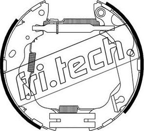 Fri.Tech. 16346 - Комплект тормозных колодок, барабанные autospares.lv