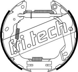 Fri.Tech. 16347 - Комплект тормозных колодок, барабанные autospares.lv