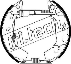 Fri.Tech. 16352 - Комплект тормозных колодок, барабанные autospares.lv