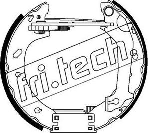 Fri.Tech. 16310 - Комплект тормозных колодок, барабанные autospares.lv