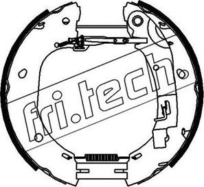 Fri.Tech. 16386 - Комплект тормозных колодок, барабанные autospares.lv