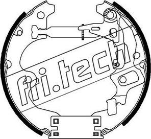 Fri.Tech. 16328 - Комплект тормозных колодок, барабанные autospares.lv