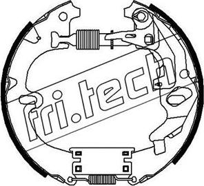 Fri.Tech. 16322 - Комплект тормозных колодок, барабанные autospares.lv