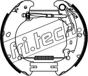 Fri.Tech. 16377 - Комплект тормозных колодок, барабанные autospares.lv