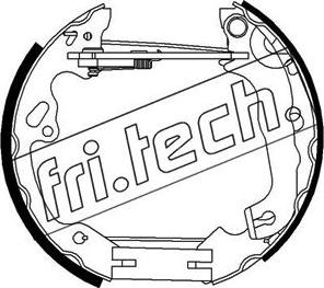 Fri.Tech. 16298 - Комплект тормозных колодок, барабанные autospares.lv