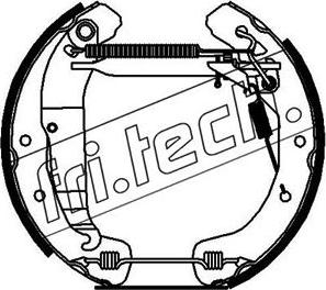 Fri.Tech. 16248 - Комплект тормозных колодок, барабанные autospares.lv