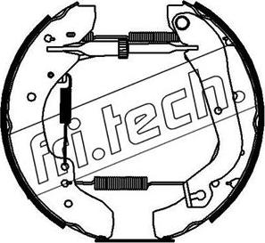 Fri.Tech. 16202 - Комплект тормозных колодок, барабанные autospares.lv