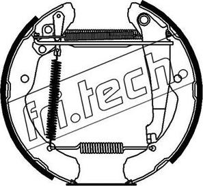 Fri.Tech. 16216 - Комплект тормозных колодок, барабанные autospares.lv