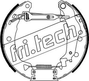 Fri.Tech. 16285 - Комплект тормозных колодок, барабанные autospares.lv