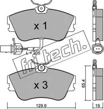 Breck 2147900W - Тормозные колодки, дисковые, комплект autospares.lv