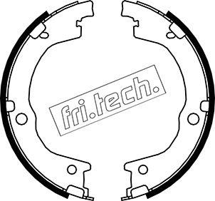 Fri.Tech. 1049.165 - Комплект тормозов, ручник, парковка autospares.lv