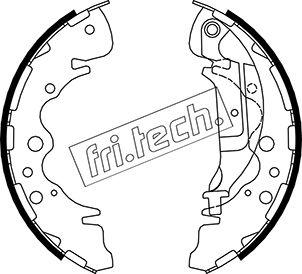 Fri.Tech. 1049.160 - Комплект тормозных колодок, барабанные autospares.lv