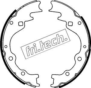 Fri.Tech. 1049.124 - Комплект тормозных колодок, барабанные autospares.lv