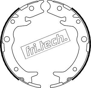 Fri.Tech. 1044.023 - Комплект тормозов, ручник, парковка autospares.lv