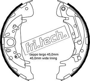 Fri.Tech. 1046.207Y - Комплект тормозных колодок, барабанные autospares.lv