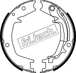 Fri.Tech. 1046.215Y - Комплект тормозов, ручник, парковка autospares.lv