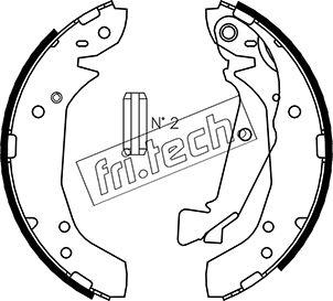 Fri.Tech. 1046.211 - Комплект тормозных колодок, барабанные autospares.lv