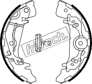 Fri.Tech. 1046.217 - Комплект тормозных колодок, барабанные autospares.lv