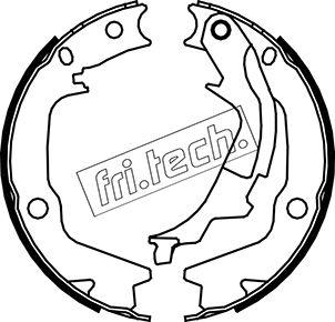 Fri.Tech. 1046.222 - Комплект тормозов, ручник, парковка autospares.lv