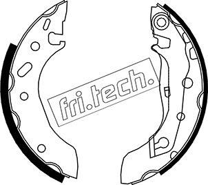 Fri.Tech. 1040.141 - Комплект тормозных колодок, барабанные autospares.lv