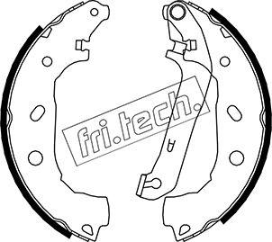 Fri.Tech. 1040.151 - Комплект тормозных колодок, барабанные autospares.lv