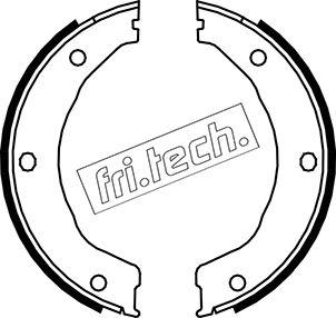 Fri.Tech. 1040.158 - Комплект тормозов, ручник, парковка autospares.lv