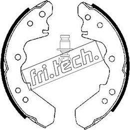 Fri.Tech. 1047.358 - Комплект тормозных колодок, барабанные autospares.lv