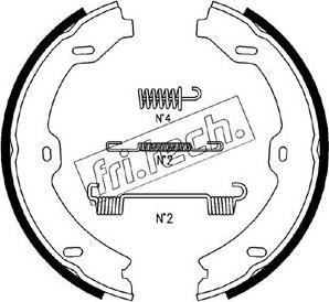 Fri.Tech. 1052.134K - Комплект тормозов, ручник, парковка autospares.lv