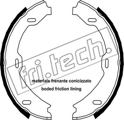 Fri.Tech. 1052.128 - Комплект тормозов, ручник, парковка autospares.lv