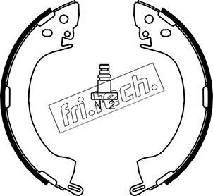 Fri.Tech. 1064.154 - Комплект тормозных колодок, барабанные autospares.lv