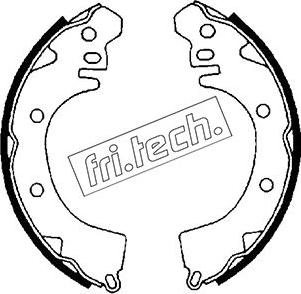 Fri.Tech. 1064.155 - Комплект тормозных колодок, барабанные autospares.lv
