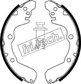 Fri.Tech. 1064.165 - Комплект тормозных колодок, барабанные autospares.lv