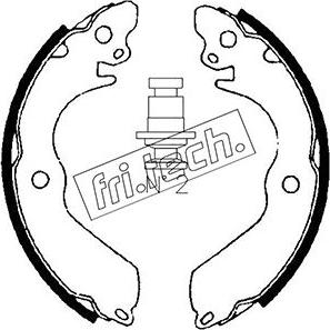 Fri.Tech. 1064.168 - Комплект тормозных колодок, барабанные autospares.lv