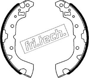 Fri.Tech. 1064.182 - Комплект тормозных колодок, барабанные autospares.lv