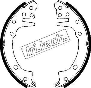 Fri.Tech. 1064.135 - Комплект тормозных колодок, барабанные autospares.lv