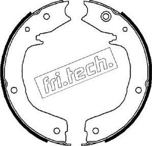 Fri.Tech. 1064.179 - Комплект тормозов, ручник, парковка autospares.lv